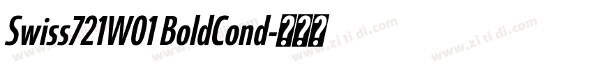 Swiss721W01 BoldCond字体转换
